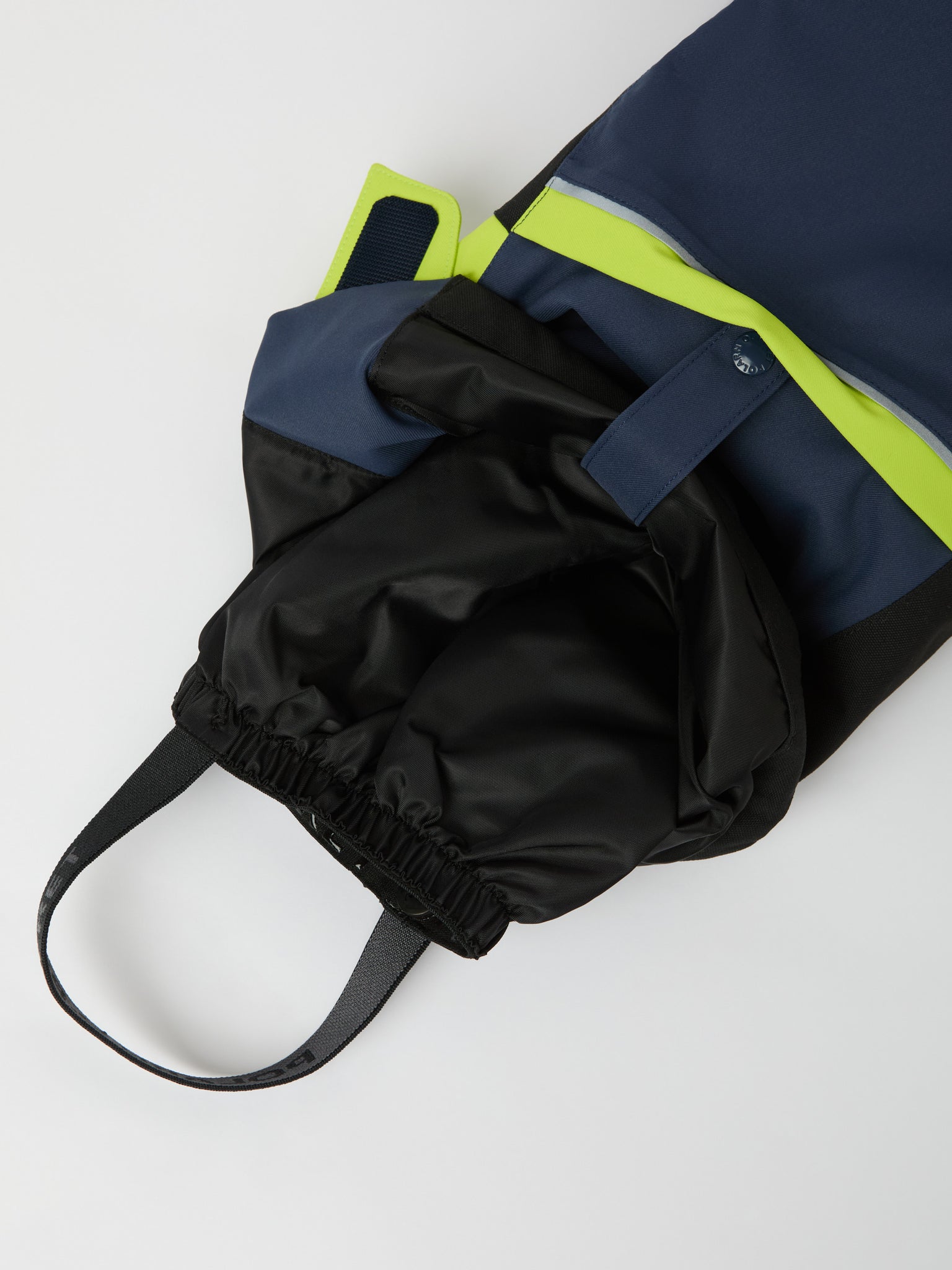 Waterproof Padded Ski Salopettes from the Polarn O. Pyret kidswear collection. Made using ethically sourced materials.