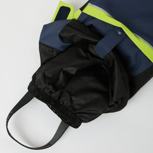 Waterproof Padded Ski Salopettes from the Polarn O. Pyret kidswear collection. Made using ethically sourced materials.