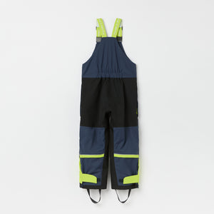 Waterproof Padded Ski Salopettes from the Polarn O. Pyret kidswear collection. Made using ethically sourced materials.