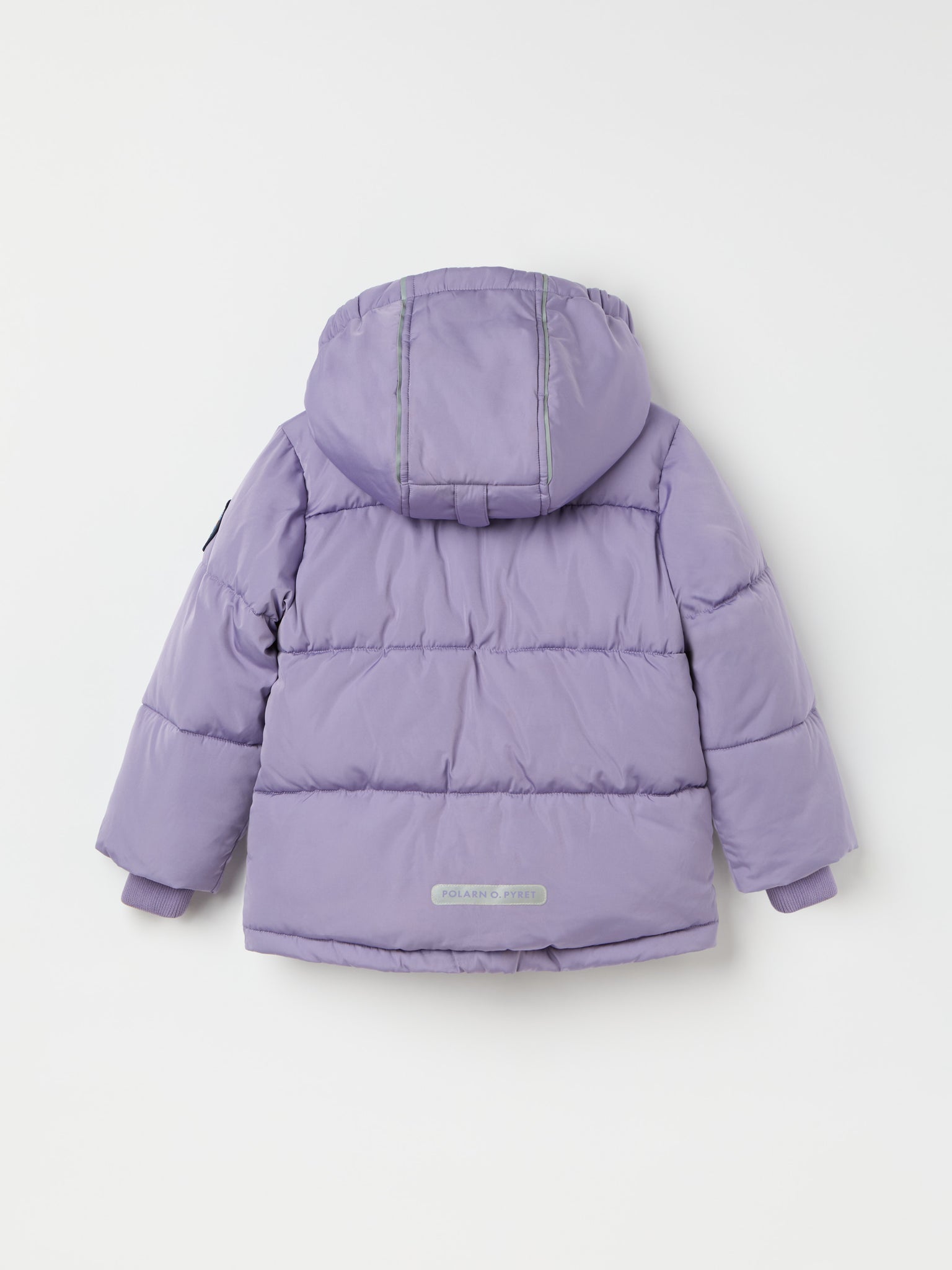 Purple Padded Water Resistant Kids Coat from the Polarn O. Pyret kidswear collection. Quality kids clothing made to last.