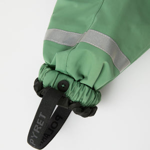 Green Waterproof Kids Shell Trousers from the Polarn O. Pyret kidswear collection. Quality kids clothing made to last.