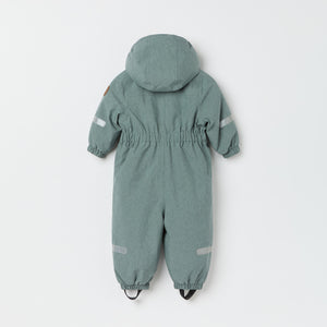 Grey Padded Baby Pramsuit from the Polarn O. Pyret kidswear collection. Made using ethically sourced materials.