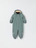 Grey Padded Baby Pramsuit from the Polarn O. Pyret kidswear collection. Made using ethically sourced materials.