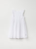 White Broidery Anglaise Kids Dress from the Polarn O. Pyret kidswear collection. The best ethical kids clothes