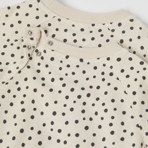 Polka Dot Kids Sweatshirt from the Polarn O. Pyret kidswear collection. Ethically produced kids clothing.