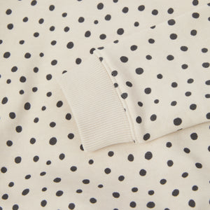 Polka Dot Kids Sweatshirt from the Polarn O. Pyret kidswear collection. Ethically produced kids clothing.