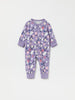 Floral Print Cotton Baby Sleepsuit from the Polarn O. Pyret baby collection. The best ethical kids clothes