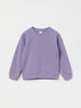 Purple Cotton Kids Sweatshirt from the Polarn O. Pyret kidswear collection. Clothes made using sustainably sourced materials.