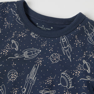 Space Print Kids Pyjamas from the Polarn O. Pyret kidswear collection. The best ethical kids clothes