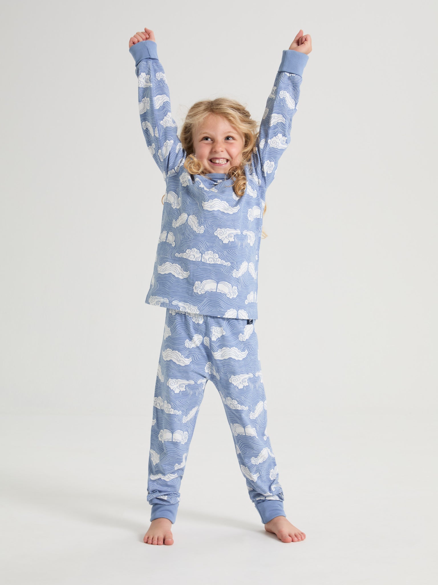 Mustache Print Kids Pyjamas 4-6y / 110/116