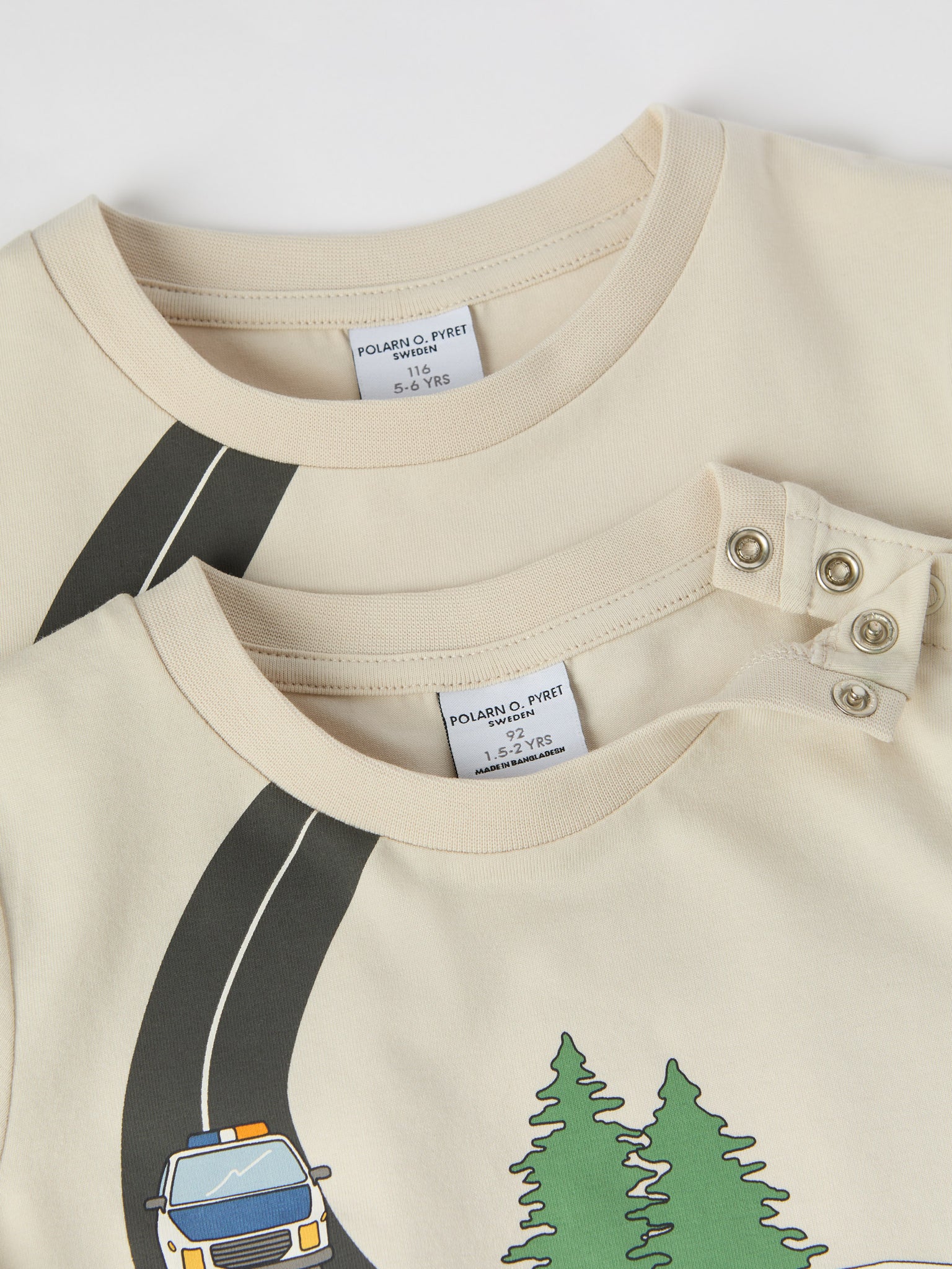 Road Print Beige Kids Top from the Polarn O. Pyret kidswear collection. The best ethical kids clothes