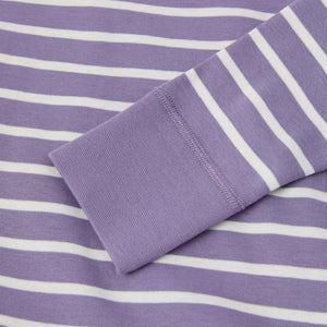 Purple Striped Kids Top from the Polarn O. Pyret kidswear collection. Nordic kids clothes made from sustainable sources.