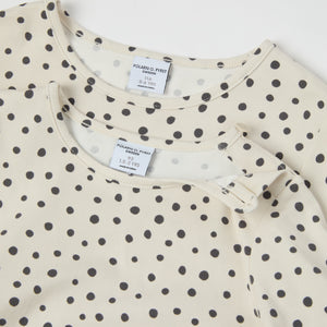 Polka Dot Kids Top with Fox Pockets from the Polarn O. Pyret kidswear collection. The best ethical kids clothes