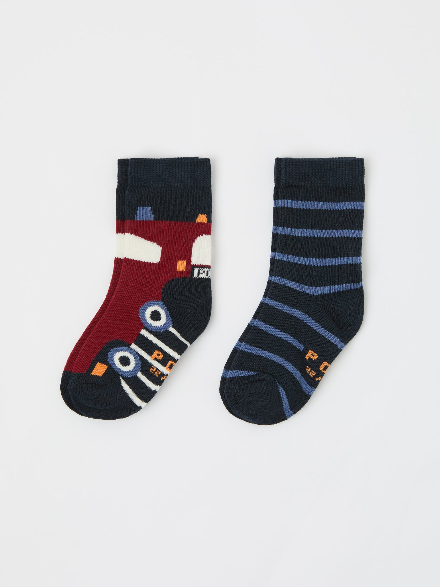 Two Pack Organic Kids Socks from the Polarn O. Pyret kidswear collection. Ethically produced kids clothing.