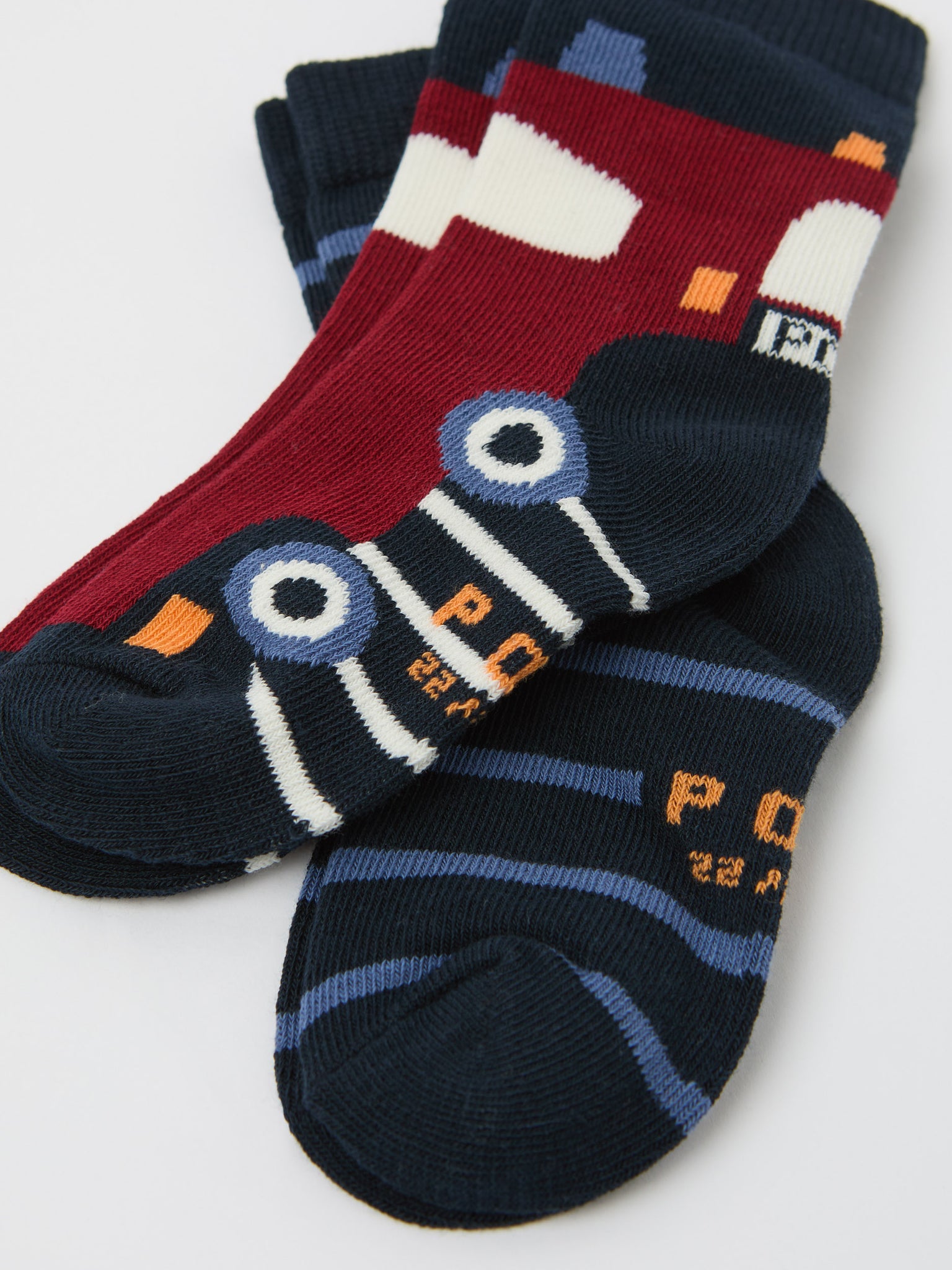 Two Pack Organic Kids Socks from the Polarn O. Pyret kidswear collection. Ethically produced kids clothing.