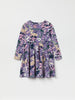 Purple Floral Print Kids Dress from the Polarn O. Pyret kidswear collection. Clothes made using sustainably sourced materials.