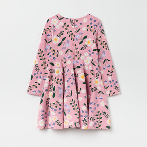 Pink Floral Print Kids Dress from the Polarn O. Pyret kidswear collection. The best ethical kids clothes