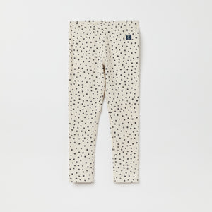 Polka Dot Print Kids Leggings from the Polarn O. Pyret kidswear collection. Ethically produced kids clothing.