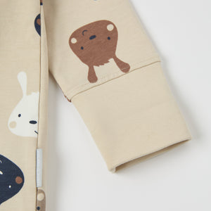 Bunny Print Baby All-in-one from the Polarn O. Pyret baby collection. Ethically produced kids clothing.