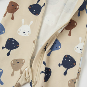 Bunny Print Baby All-in-one from the Polarn O. Pyret baby collection. Ethically produced kids clothing.