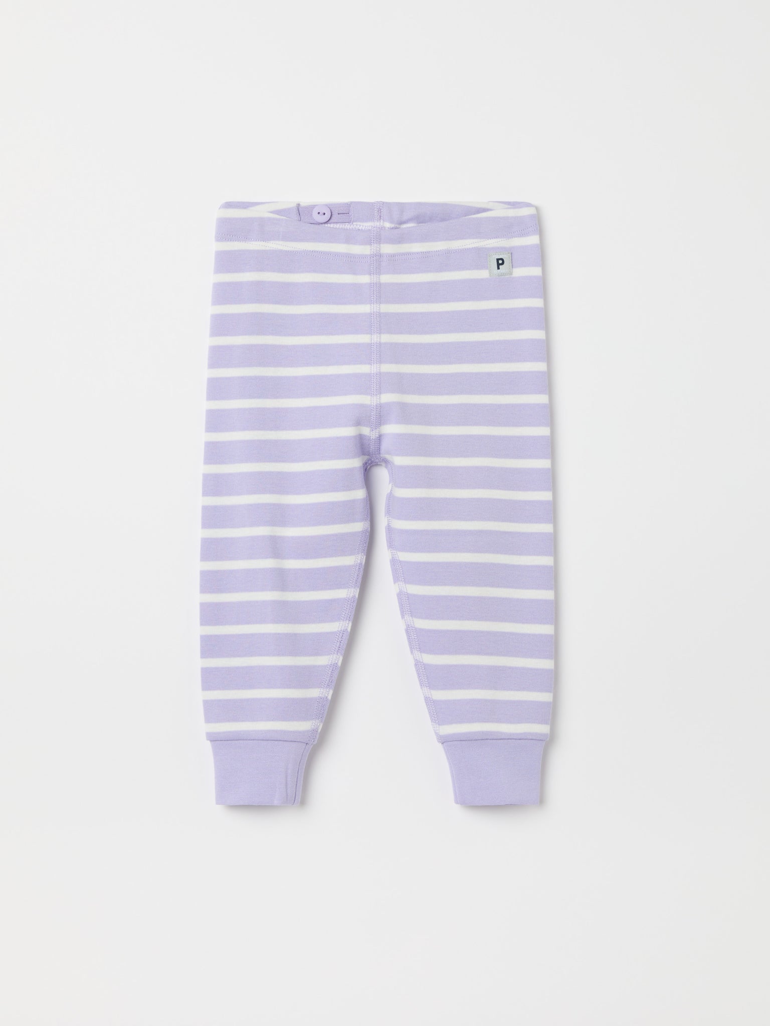 Striped Baby Leggings from the Polarn O. Pyret baby collection. Nordic kids clothes made from sustainable sources.