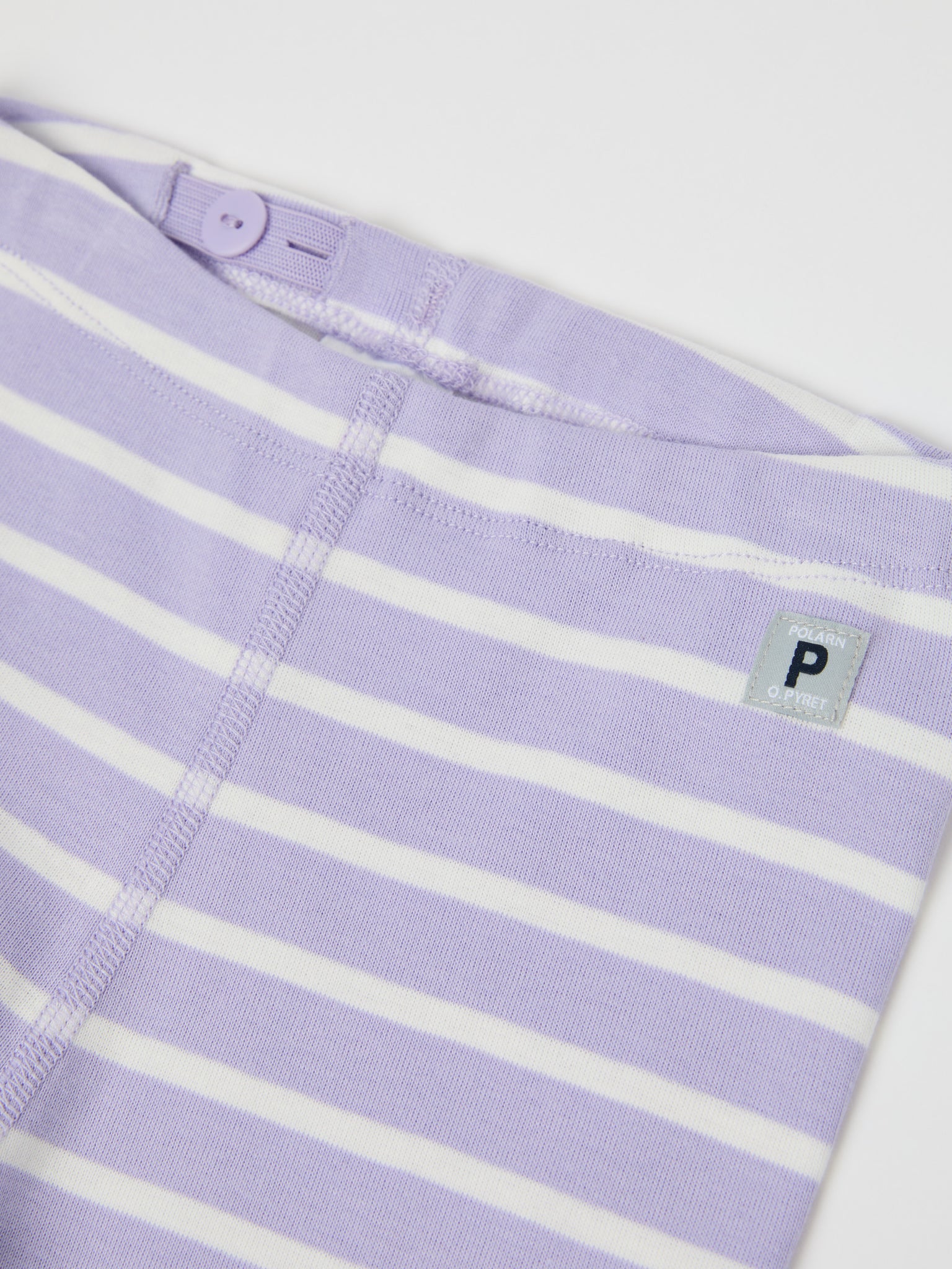 Striped Baby Leggings from the Polarn O. Pyret baby collection. Nordic kids clothes made from sustainable sources.