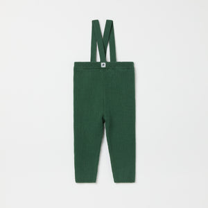 Knitted Baby Dungarees from the Polarn O. Pyret baby collection. Nordic kids clothes made from sustainable sources.