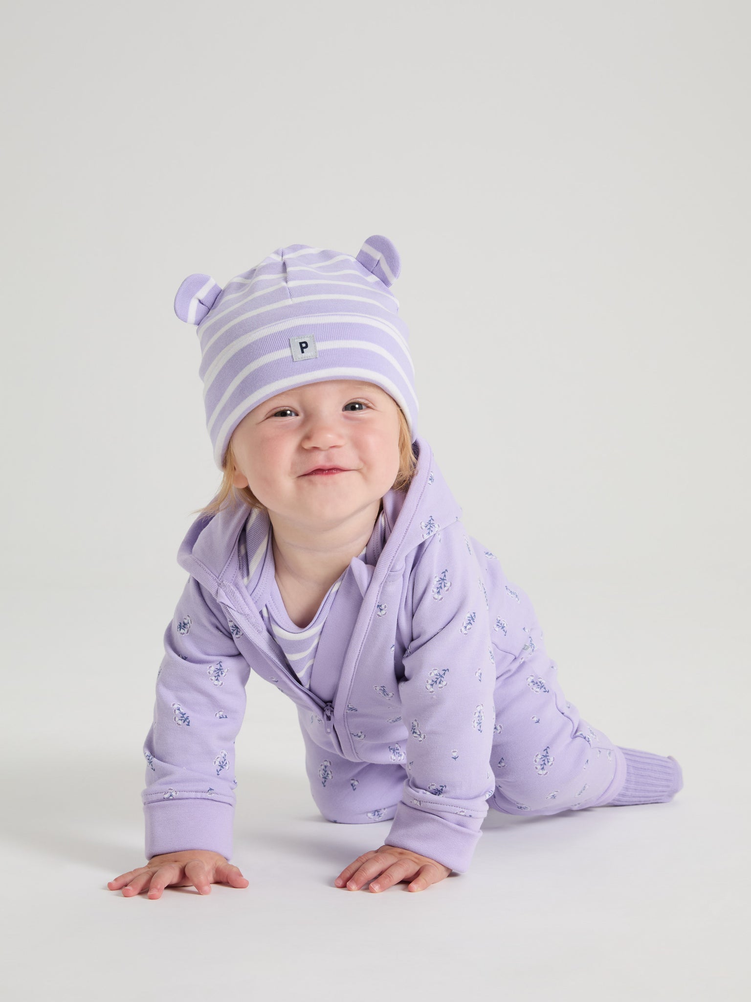 Striped Baby Beanie Hat 4-9m / 44/46