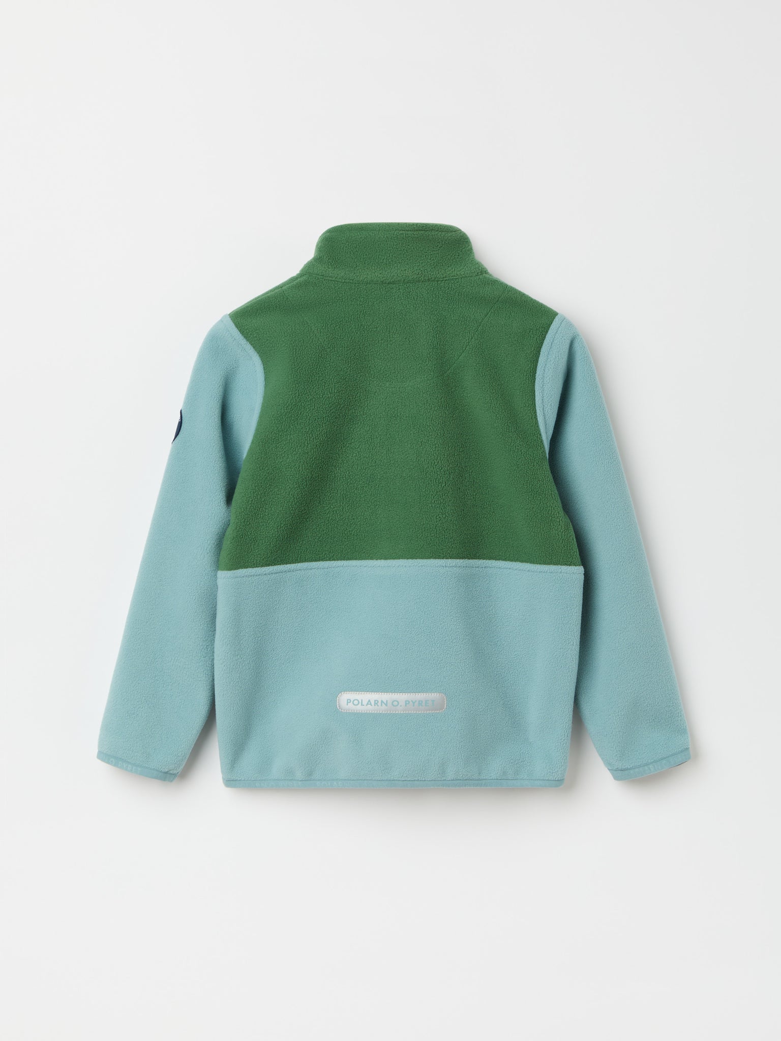 Blue Recycled Fleece Jacket from the Polarn O. Pyret kidswear collection. The best ethical kids outerwear.