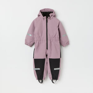 Purple Recycled Kids Puddle Suit from the Polarn O. Pyret kidswear collection. Quality kids clothing made to last.