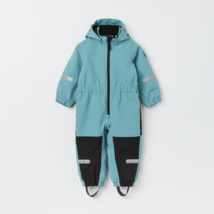 Blue Recycled Kids Puddle Suit from the Polarn O. Pyret kidswear collection. The best ethical kids outerwear.