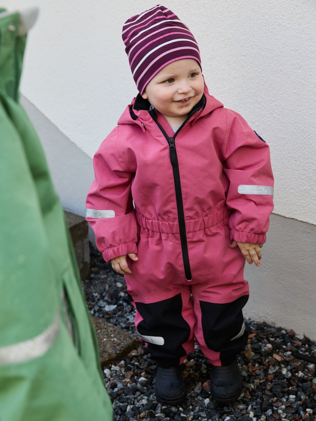 Pink Kids Puddle Suit Polarn O. Pyret UK