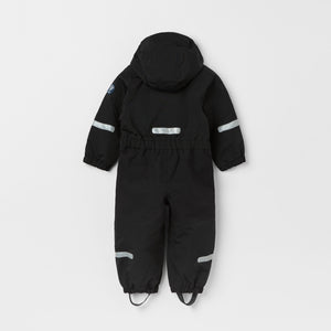 Black Recycled Kids Puddle Suit from the Polarn O. Pyret kidswear collection. Ethically produced kids outerwear.