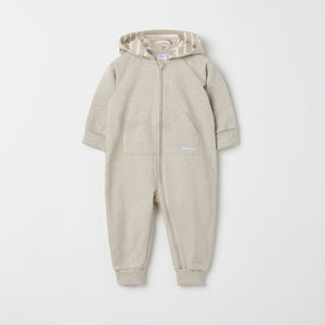 Beige Organic Cotton Sweatshirt Baby All-in-one from the Polarn O. Pyret baby collection. The best ethical kids clothes