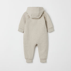 Beige Organic Cotton Sweatshirt Baby All-in-one from the Polarn O. Pyret baby collection. The best ethical kids clothes