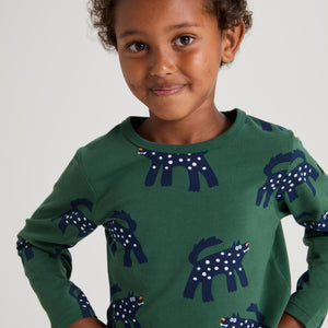 Wolf Print Kids Top 5-6y / 116