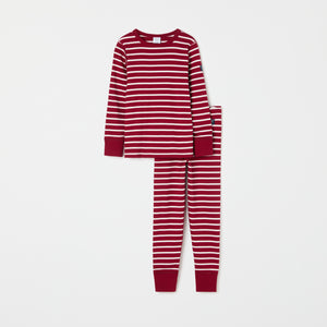 Organic Cotton Red Striped Kids Top from the Polarn O. Pyret kidswear collection. Ethically produced kids clothing.