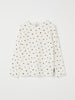 Ribbed Heart Print Kids Top from the Polarn O. Pyret kidswear collection. Ethically produced kids clothing.