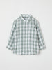 Checked Organic Cotton Baby Shirt from the Polarn O. Pyret baby collection. Nordic kids clothes made from sustainable sources.