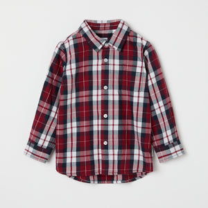 Checked Organic Cotton Baby Shirt from the Polarn O. Pyret baby collection. Ethically produced kids clothing.