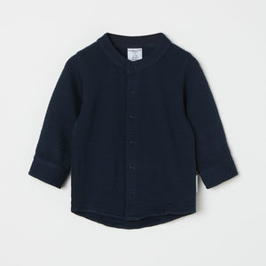 Waffle Texture Organic Cotton Baby Top from the Polarn O. Pyret baby collection. Clothes made using sustainably sourced materials.