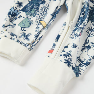 Moomin Print Baby All-in-one from the Polarn O. Pyret baby collection. Clothes made using sustainably sourced materials.