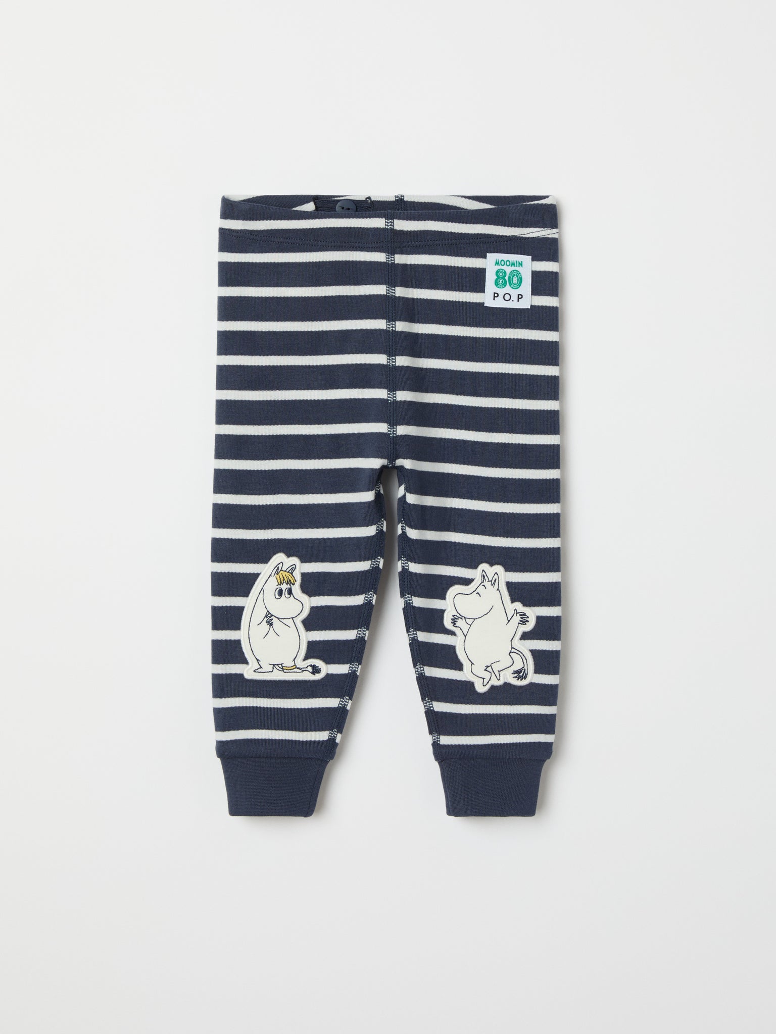 Striped Moomin Baby Leggings from the Polarn O. Pyret baby collection. Nordic kids clothes made from sustainable sources.