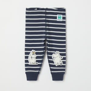 Striped Moomin Baby Leggings from the Polarn O. Pyret baby collection. Nordic kids clothes made from sustainable sources.