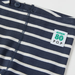 Striped Moomin Baby Leggings from the Polarn O. Pyret baby collection. Nordic kids clothes made from sustainable sources.