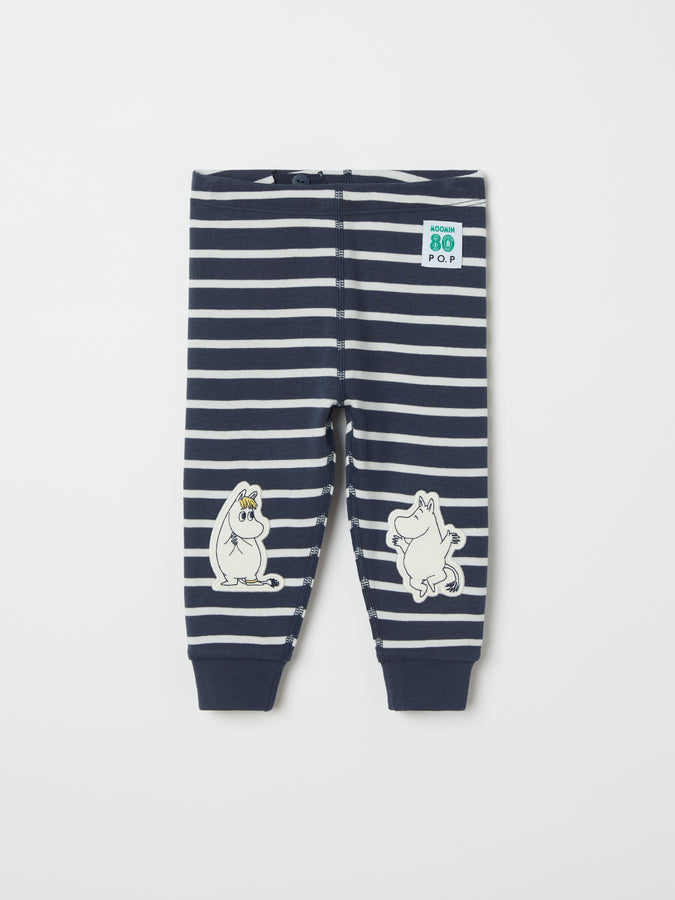 Striped Moomin Baby Leggings from the Polarn O. Pyret baby collection. Nordic kids clothes made from sustainable sources.