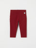 Red Ruffled Baby Leggings from the Polarn O. Pyret baby collection. Clothes made using sustainably sourced materials.