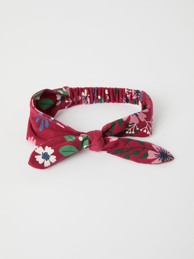 Floral Print Hair Band from the Polarn O. Pyret kidswear collection. Nordic kids clothes made from sustainable sources.