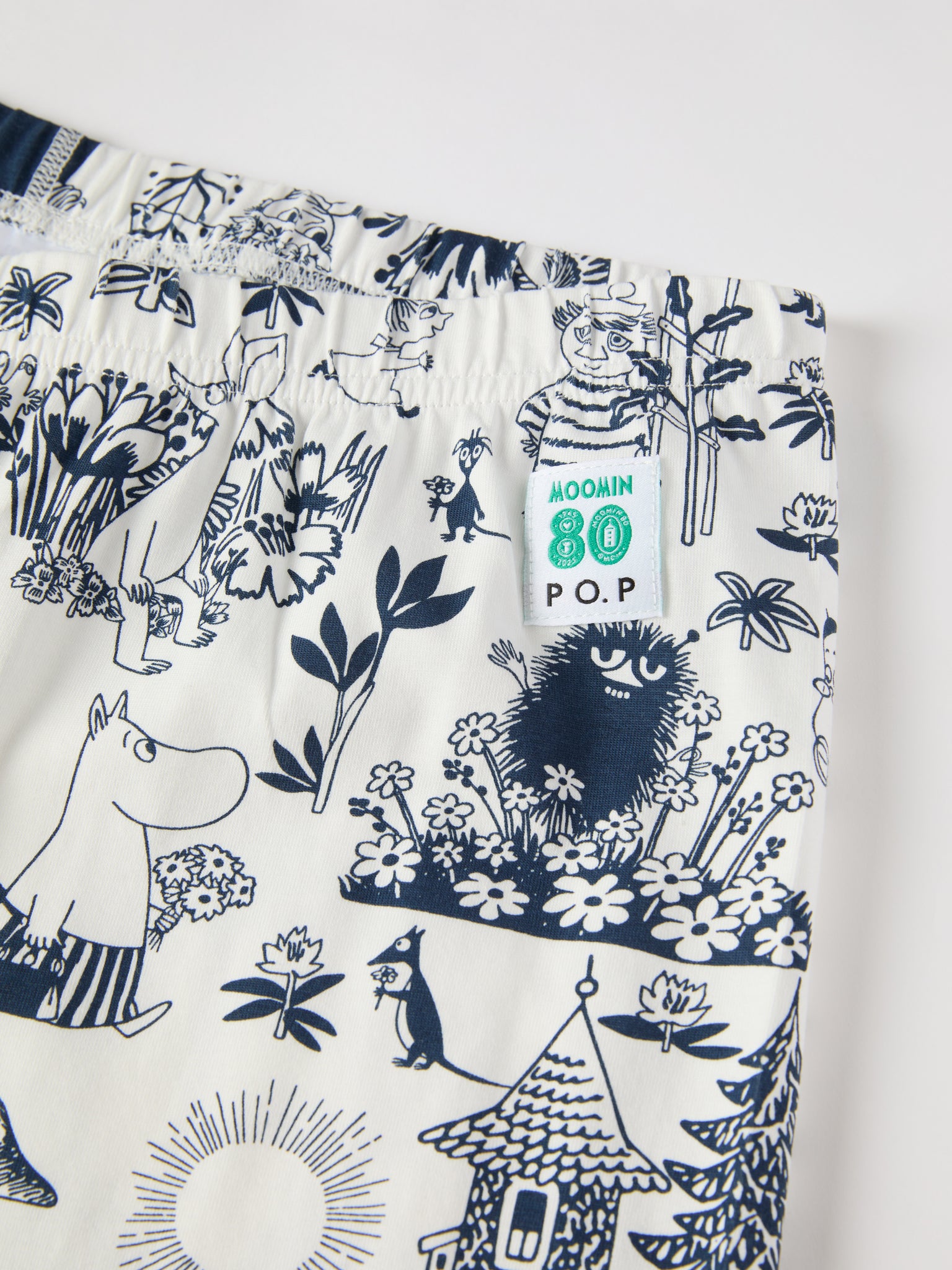 Moomin Print Adult Pyjamas from the Polarn O. Pyret adult collection. Nordic kids clothes made from sustainable sources.