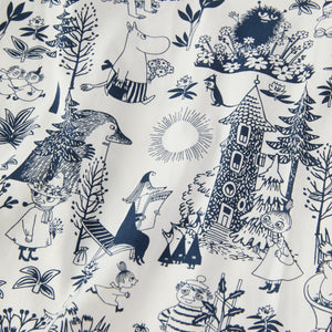 Moomin Print Adult Pyjamas from the Polarn O. Pyret adult collection. Nordic kids clothes made from sustainable sources.